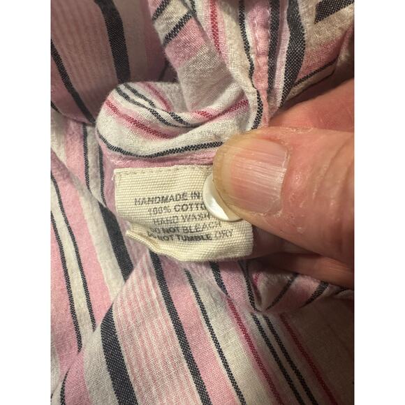 V. De. Vinster Khadi Mexican Embroidered Cotton Boho Blouse Top Size S - Picture 6 of 7